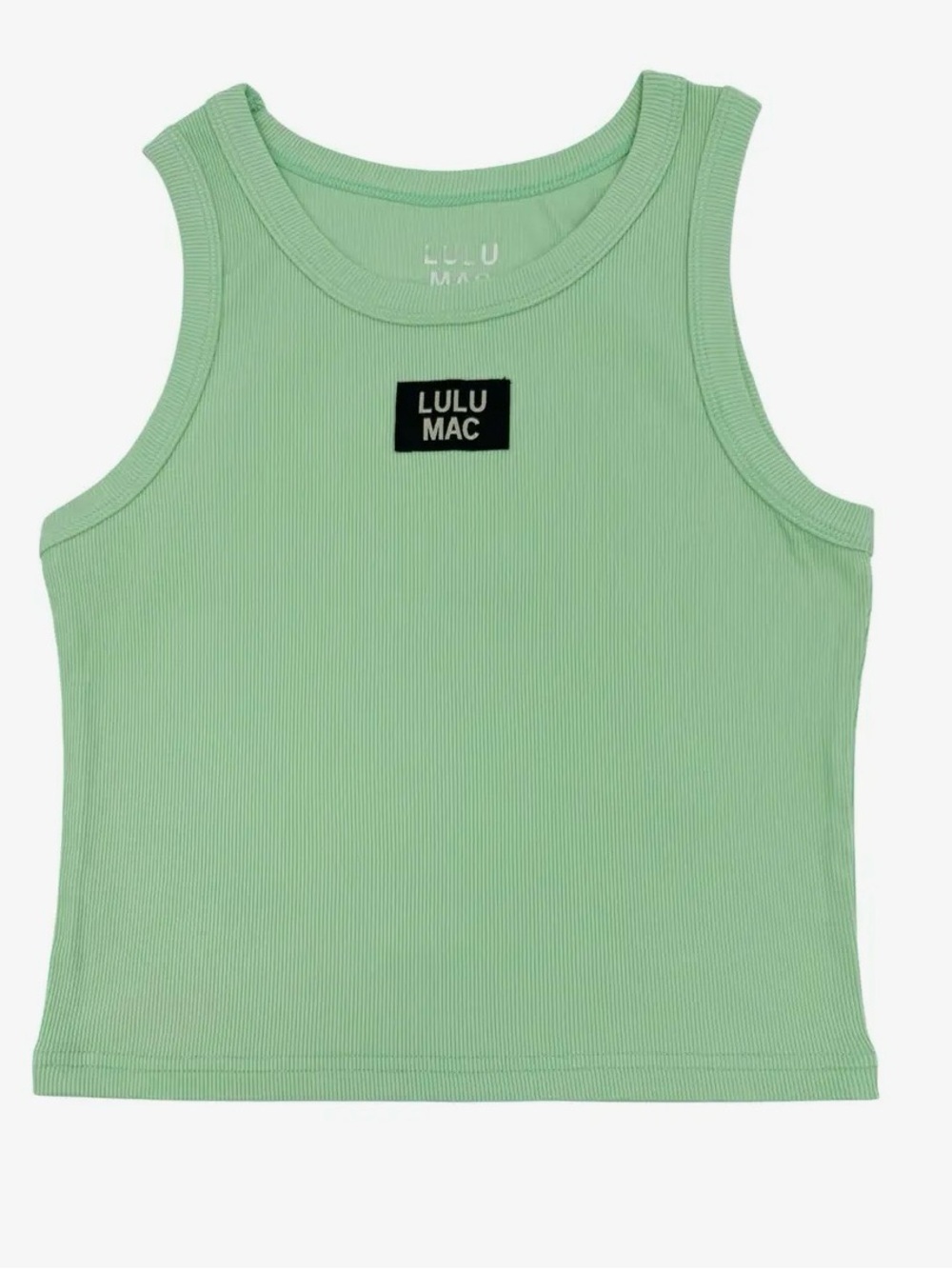 NEW-Lulu Mac Mint Green Ribbed Tank
